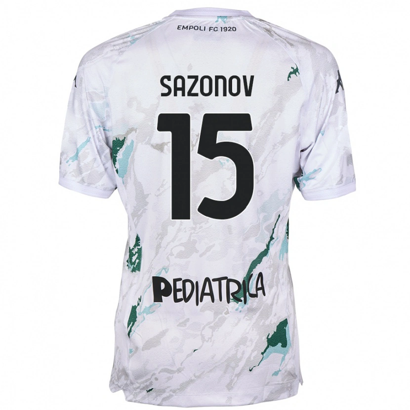 Danxen Mujer Camiseta Saba Sazonov #15 Gris 2ª Equipación 2024/25 La Camisa México