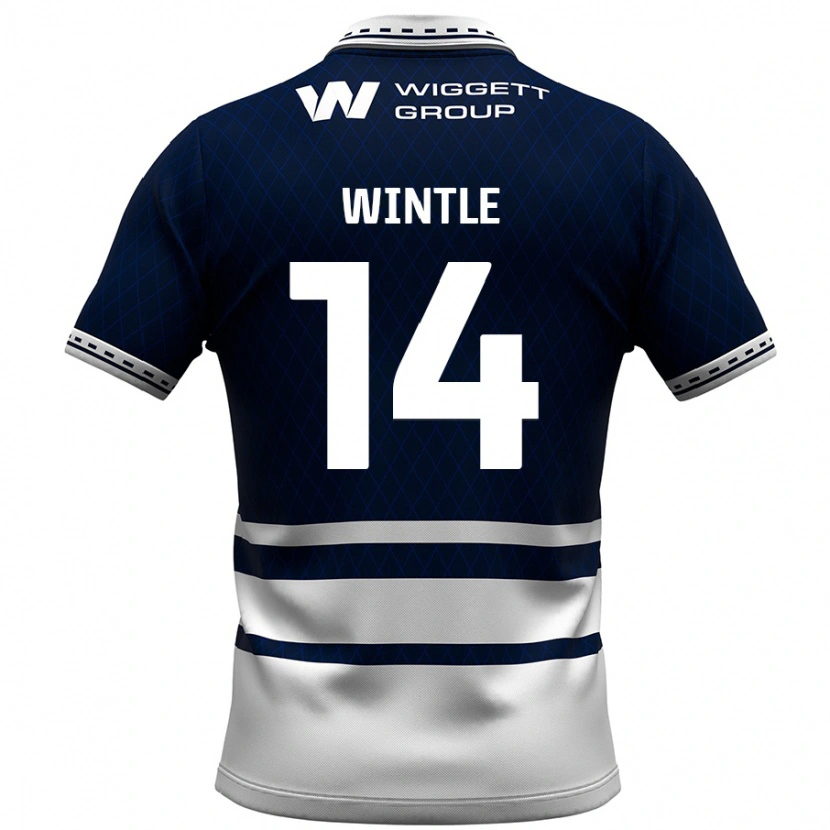 Danxen Mujer Camiseta Ryan Wintle #14 Azul Marino Blanco 1ª Equipación 2024/25 La Camisa México
