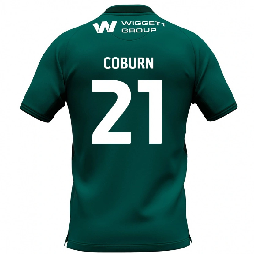 Danxen Mujer Camiseta Josh Coburn #21 Verde 2ª Equipación 2024/25 La Camisa México