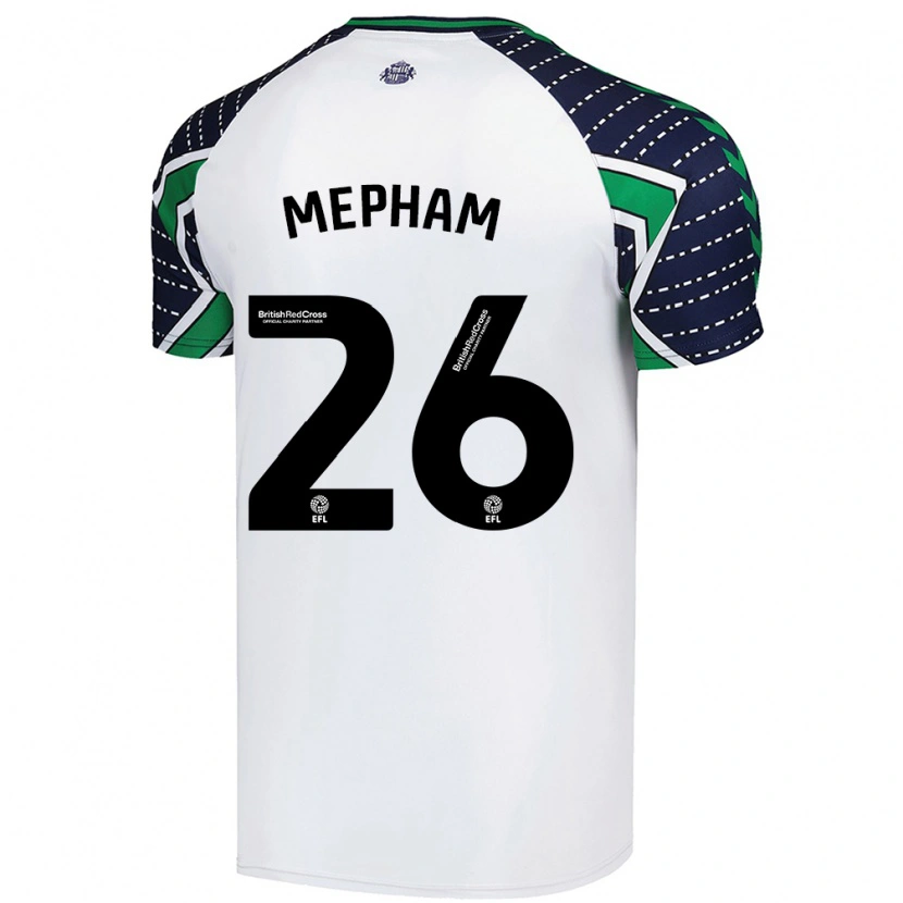 Danxen Mujer Camiseta Chris Mepham #26 Blanco 2ª Equipación 2024/25 La Camisa México