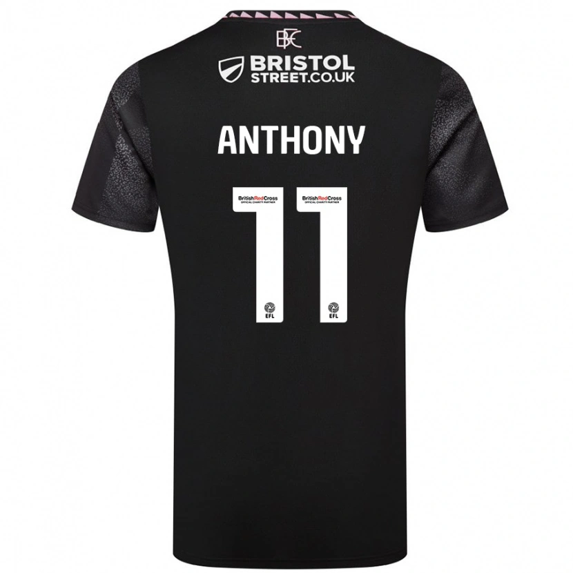 Danxen Mujer Camiseta Jaidon Anthony #11 Negro 2ª Equipación 2024/25 La Camisa México