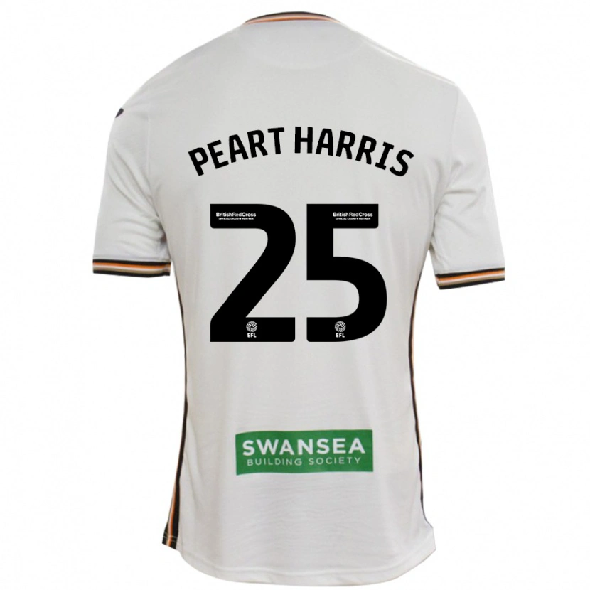 Danxen Mujer Camiseta Myles Peart-Harris #25 Blanco 1ª Equipación 2024/25 La Camisa México