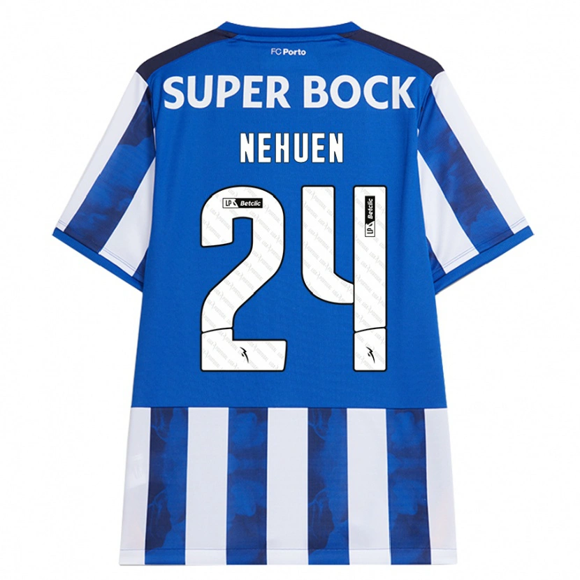 Danxen Mujer Camiseta Nehuén Pérez #24 Azul Blanco 1ª Equipación 2024/25 La Camisa México