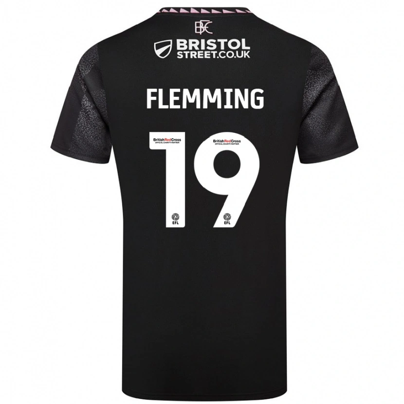 Danxen Mujer Camiseta Zian Flemming #19 Negro 2ª Equipación 2024/25 La Camisa México