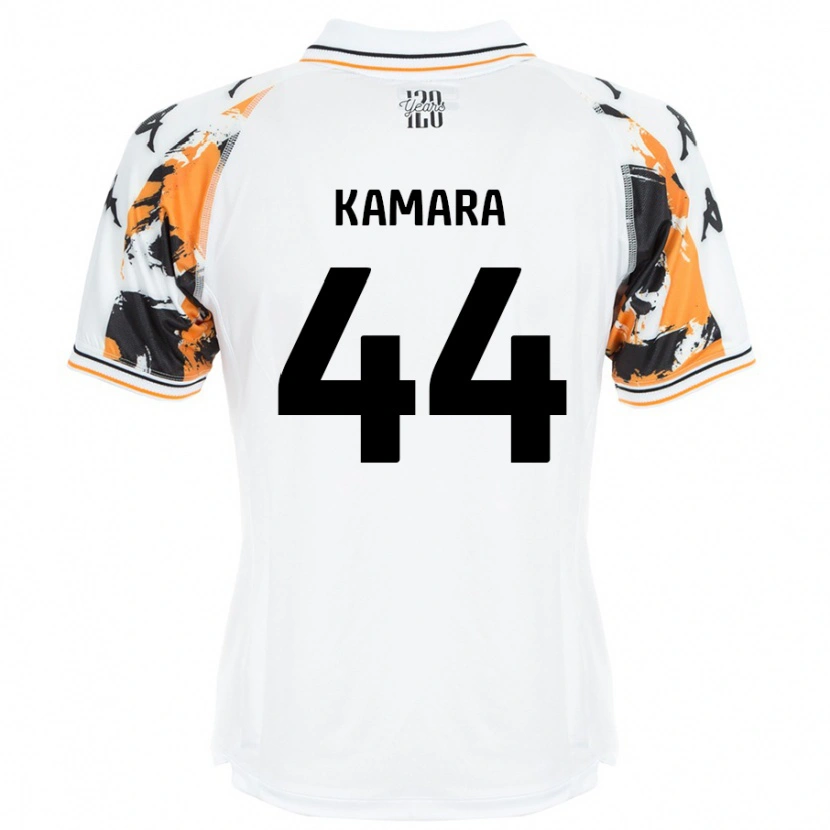 Danxen Mujer Camiseta Abu Kamara #44 Blanco 2ª Equipación 2024/25 La Camisa México
